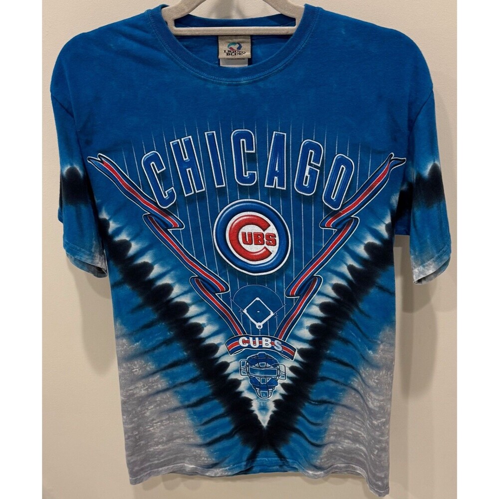 Vintage - Chicago Cubs LIQUID BLUE Tie Dye T-Shirt - Men's Medium - Vintage Tag